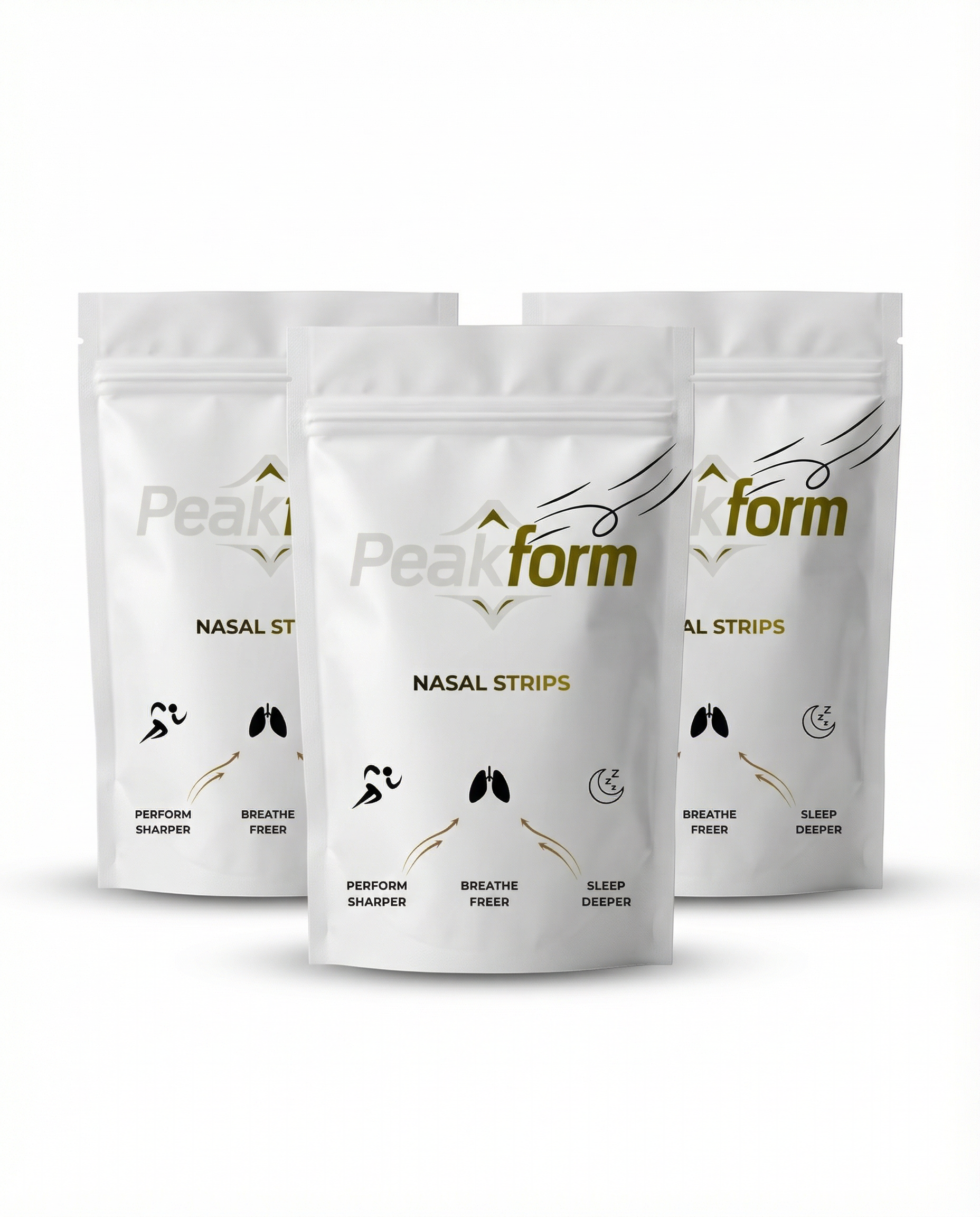 Peakform Performance Pack bundel met 90 transparante neusstrips voor atleten, nasal strips bundle